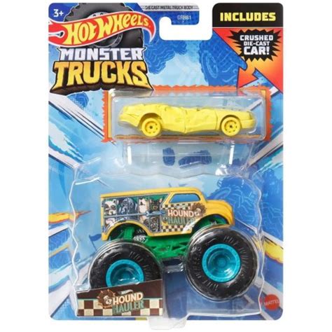 Mattel Hot Wheels Monster Trucks 1 64 Pack 6 Hound Hauler GRH81 HKM12 Toys Shop Gr