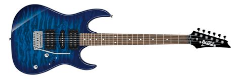 Ibanez Grx70qatbb Rg Gio Series Electric Guitar Transparent Blue Burst