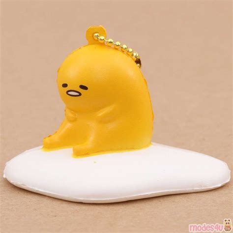 Cute Gudetama Egg Yolk Sitting Up Squishy Charm Kawaii Sanrio Squishy