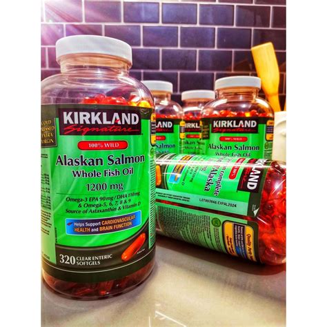 Kirkland Signature Alaskan Salmon Whole Fish Oil Mg Softgels