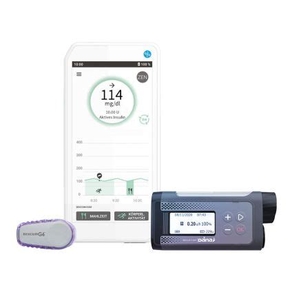 DBLG1 Mit Dana I Insulinpumpe Und Dexcom G6 CGM System