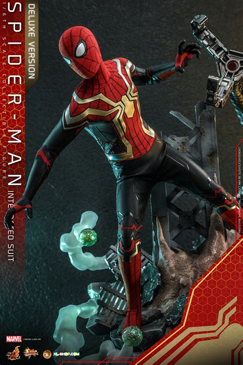 Hot Toys MMS Spider Man No Way Home Th Scale Spider Man Integrated Suit