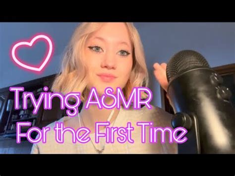 Trying Asmr For The First Time Youtube