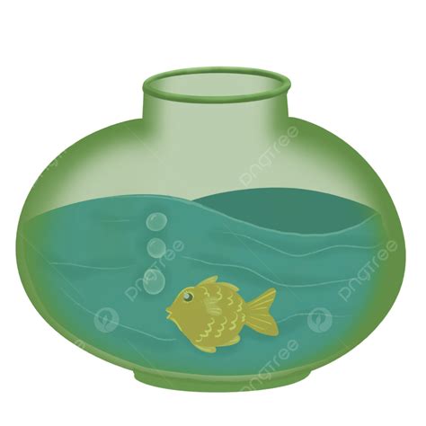 Round Aquarium Small Aquarium Yellow Fish Transparent Png