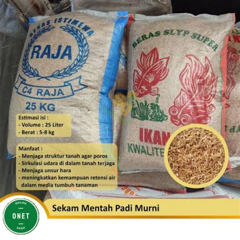 Jual Sekam Mentah Ukuran Karung Kg Media Tanam Shopee Indonesia