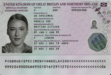 Official Passport Of United Kingdom Of Great Britain And Northern Ireland Gbr Rpassportporn