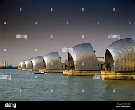 The Thames flood barrier Stock Photo - Alamy