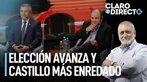 La elección avanza y Castillo está cada vez más enredado Claro y