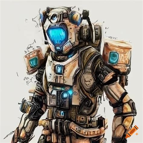 Hyper Realistic Titanfall 2 Pilot And Titan Art On Craiyon