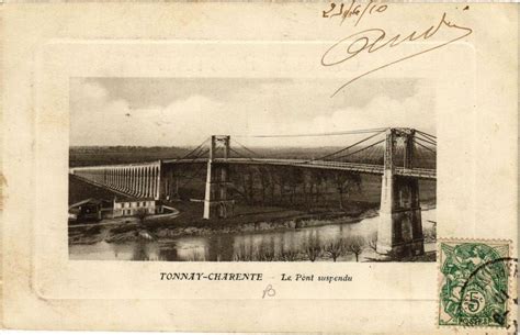 Tonnay Charente Le Pont Suspendu Tonnay Charente Cartorum