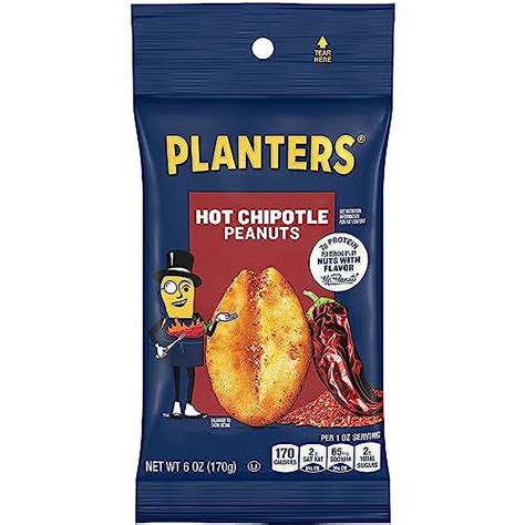 Planters Hot Chipotle Peanuts Ct Pack Oz Packs Walmart