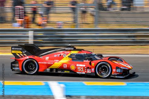 Le Mans France June 10 2023 The Ferrari 499p Hypercar Race Car No