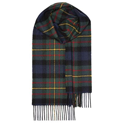 Maclaren Modern Tartan Lambswool Scarf Lochcarron Of Scotland