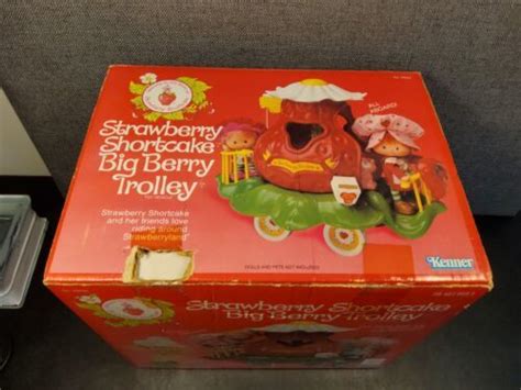 Vintage Strawberry Shortcake Big Berry Trolley Only Kenner W Box