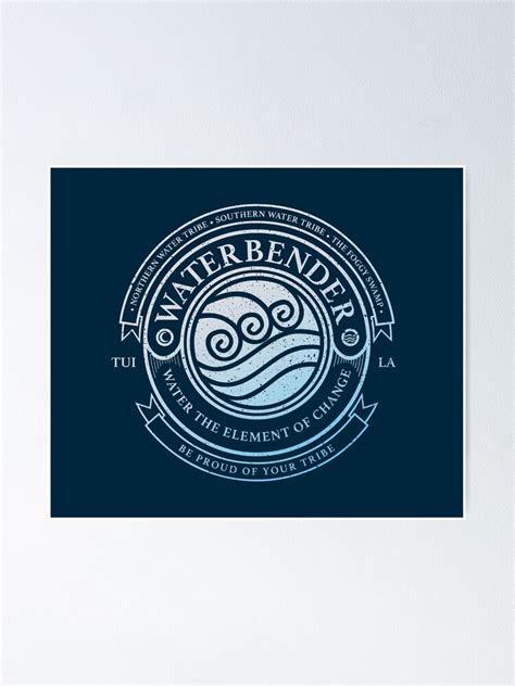 Atla Waterbender Symbol Avatar The Last Airbender Inspired Design