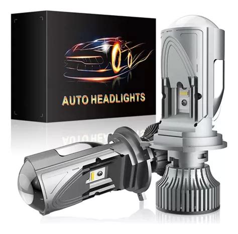 Faros Led M01h Lens H4 80w Para Coche Y Motocicleta | Meses sin interés