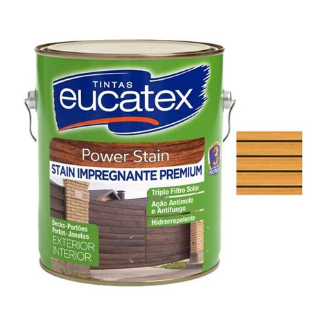 Stain Power Impregnante Madeira 3 6l Eucatex Verniz Magazine Luiza