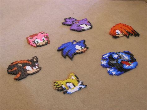 Easy Perler Bead Patterns Perler Bead Art Sonic Hama Beads Coasters