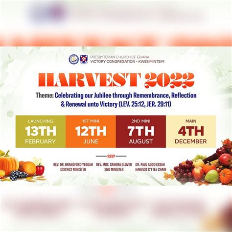 Harvest Poster Design for Church Event