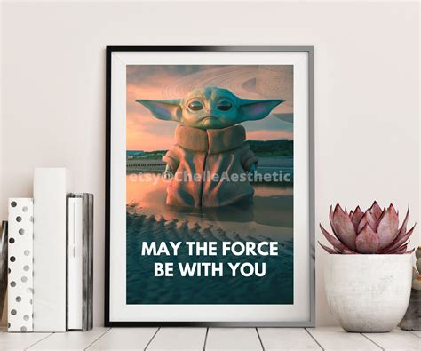 Baby Yoda Decor Baby Yoda Gifts Starwars Decor Starwars - Etsy