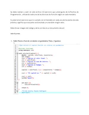 Segundo Parcial Fundamentos De Programacion Nombre Gabriel E