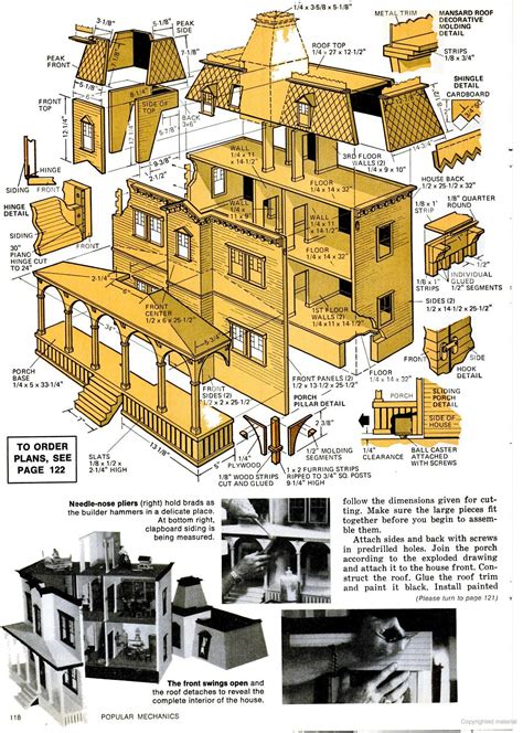 Printable Diy Dollhouse Plans