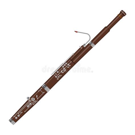 A Classical Bassoon On Brown Stage Background Stock Vector Illustration Of Classical Card