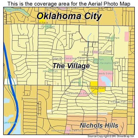 Aerial Photography Map of The Village, OK Oklahoma