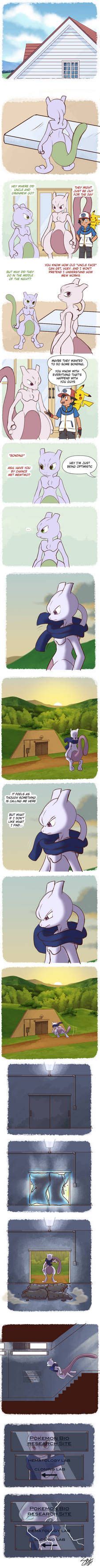 Mewtwo S Dillema By Tc On Deviantart Mew And Mewtwo Pokemon