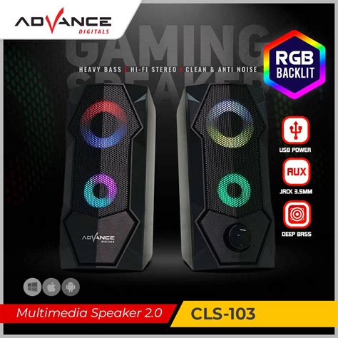 Jual Speaker Advance Cls Rgb Gaming Speaker Laptop Hp Pc Super Bass