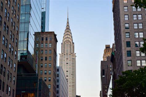 Empire State Building in Manhattan, New York - Stock Photo