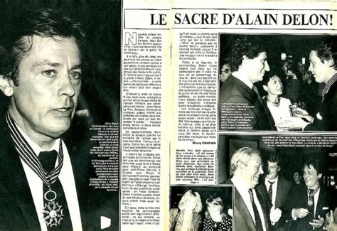 Coupure De Presse Clipping Alain Delon Pages Eur