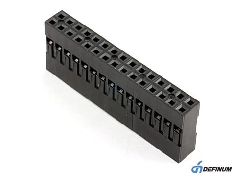 Корпус разъема BLD-30 (BL-2x15F), для клемм "мама", шаг 2.54мм, черный ...