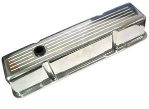 Detail Chevy Parts Valve Cover Polished Aluminum Small Block Chevy