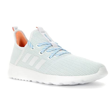 Adidas Women's CloudFoam Cloud White/Bright Cyan Running Shoes EG3846 - WOOKI.COM