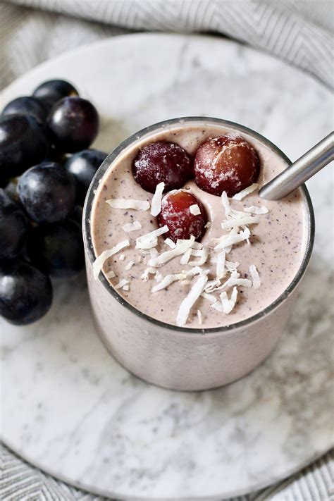 High Protein California Grape Smoothie Milk And Honey Nutrition