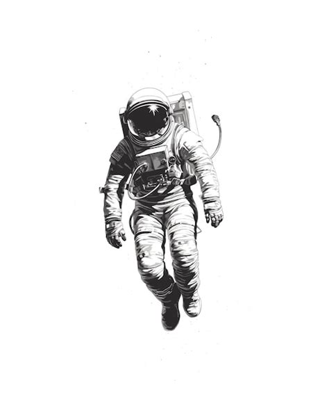 Floating Astronaut Illustration