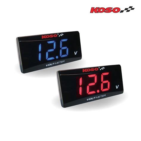 Koso Led Digital Voltmeter White Motorcycle Display Mini V