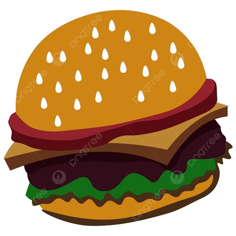 Food Real Burger Food Burgers Real Png Transparent Clipart Image And