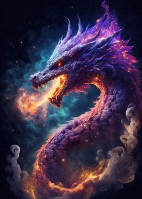 Elder Dragons Galaxy Poster By Pixaverse Displate