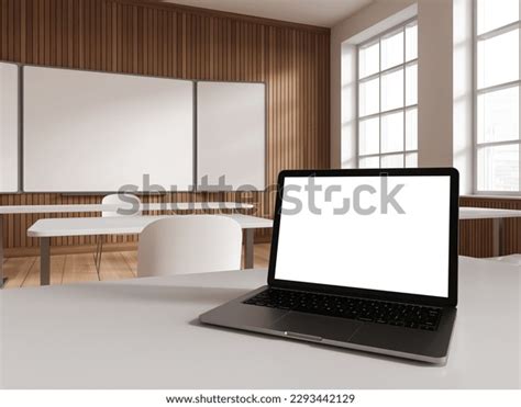 Modern Classroom Interior Desk Chair Row Stock Illustration 2293442129 Shutterstock