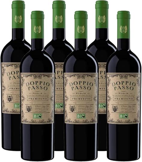 Doppio Passo Primitivo BIO Rotwein Italien 6 X 0 75l Amazon De