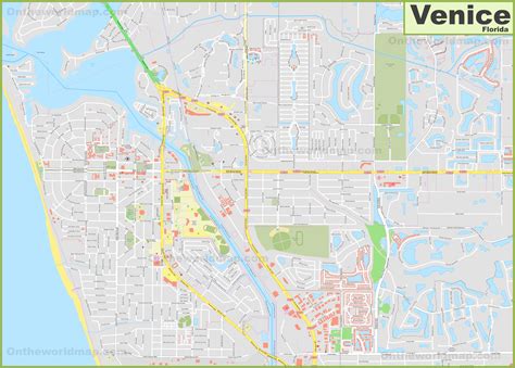 Large detailed map of Venice (Florida) - Ontheworldmap.com