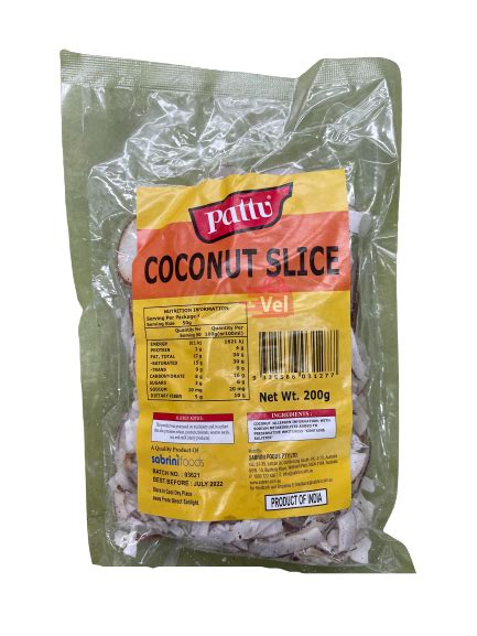 Buy Pattu Coconut Slice 200g Online Melbourne Velspices Australia