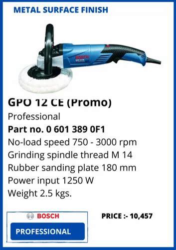 Bosch Gpo Ce Professional Polisher At Rs Bosch Grinding