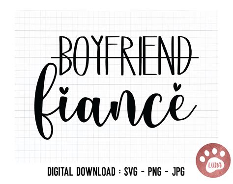 Boyfriend To Fiance Svg Future Husband Svg Men Engagement Etsy