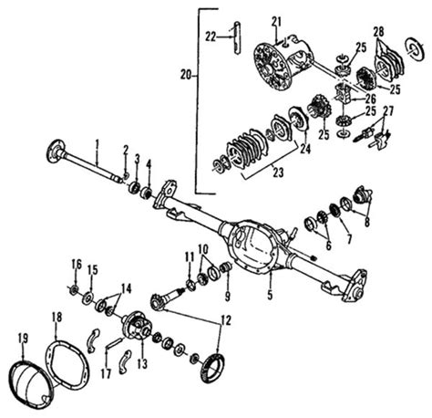 2003 Chevy S10 Front Differential Diagram