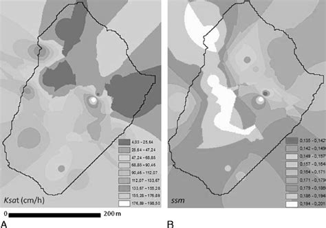 Saturated Hydraulic Conductivity Of The Surface Layer Mm ⋅ S −1