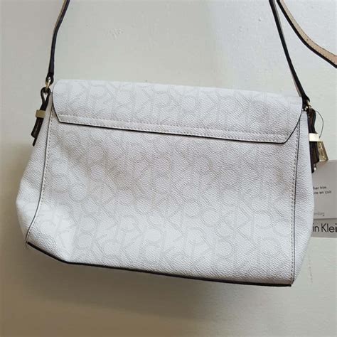 Calvin Klein Nude White Handbag S