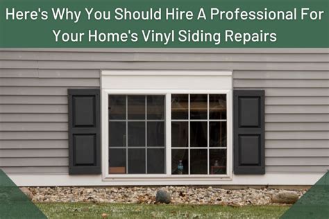 Heres Why You Should Hire A Professional For Your Homes Vinyl Siding